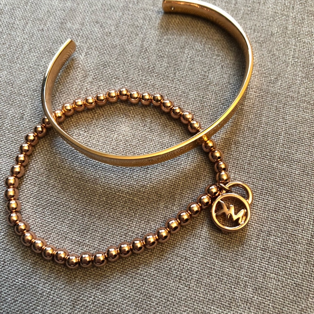 Michael Kors rose gold bracelets
